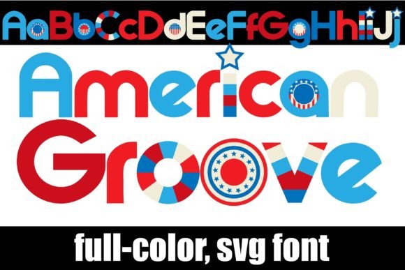 American Groove: A Vibrant, Retro Color Font for Real Branding