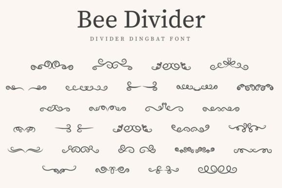 Bee Divider: A Retro Dingbat Font That Cuts Through the Feed