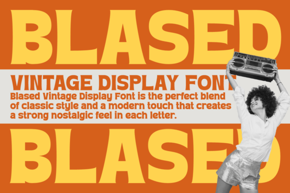 Blased: A Cheerful Retro Display Font for Playful Branding