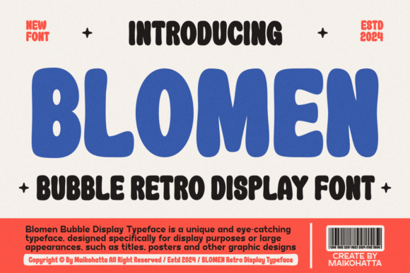 Blomen: A Friendly, Rounded Sans Serif Display Font for Campaign Visuals