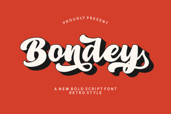 Bondey: A Bold Retro Script Font for Handmade Brands