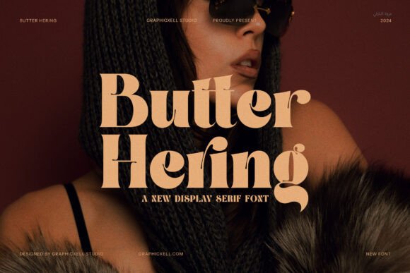 Butter Hering: A Serif Font That Commands Attention