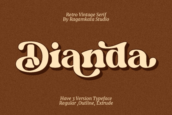 Dianda: A Bold, Retro Serif Font for Small Business Branding