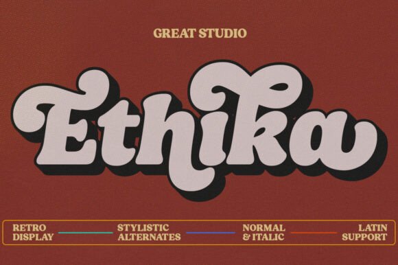 Ethika: A Bold Retro Serif Font for Impactful Web Headlines