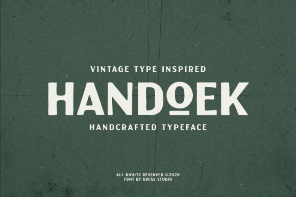 Handoek: A Vintage Sans Serif with Editorial Warmth