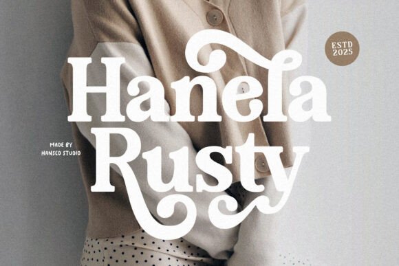 Hanela Rusty: A Bold Retro Serif for Distinctive Web Headlines