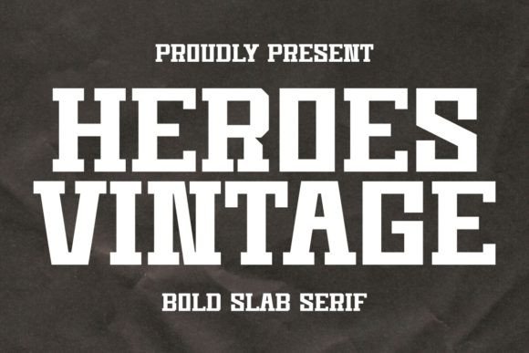 Heroes Vintage: A Bold, Timeless Font for Small Business Brands