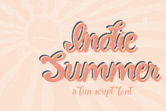 Indie Summer: A Retro Script Font That Feels Like Sunlight on Paper