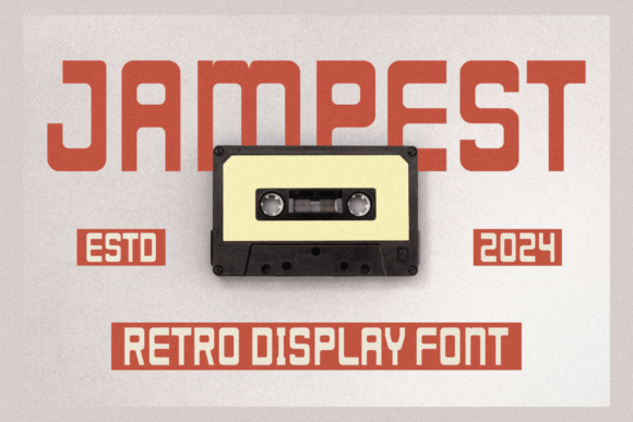 Jampest: A Bold Retro Display Font for Campaign Impact