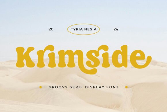 Krimside: A Groovy Serif Font for Bold Digital Branding