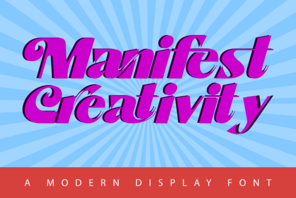Manifest Creativity: A Chunky, Retro Sans Serif That Anchors Meaning