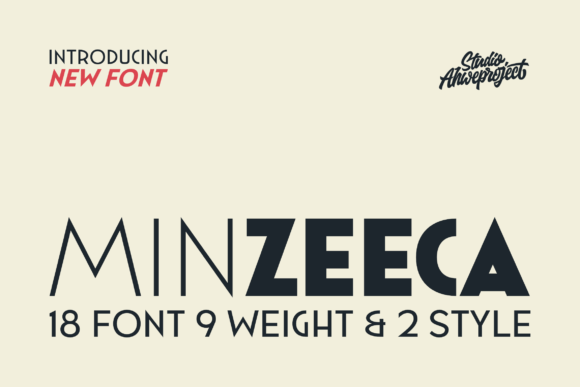 Minzeeca: A Contemporary Sans Serif with Art Deco Soul
