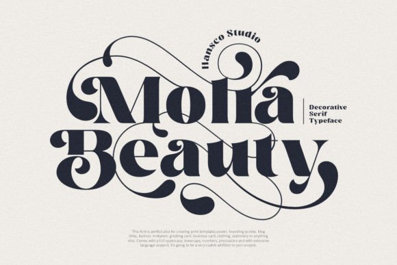 Molra Beauty: A Playful Serif Font for Editorial Charm