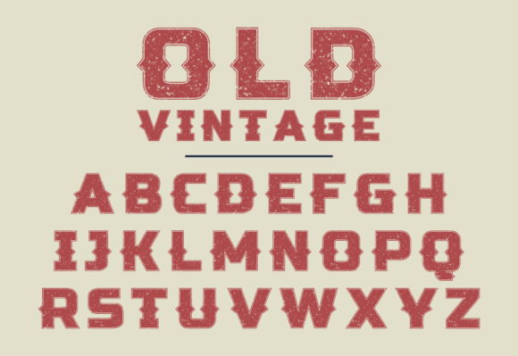Old Vintage Font: A Warm, Rustic Touch for Your Brand