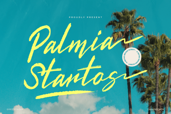 Palmia Startos: A Retro Script Font for Editorial Charm