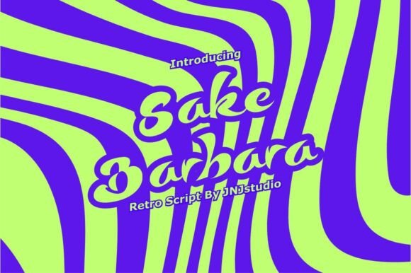 Sake Barbara: A Retro Script Font That Elevates Small Business Branding