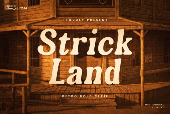 Strickland: A Bold Retro Serif Font for Scroll-Stopping Branding