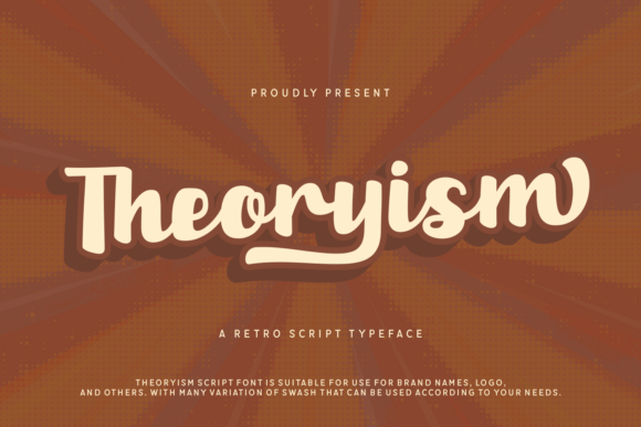 Theoryism: A Bold Retro Script Typeface for Real Branding