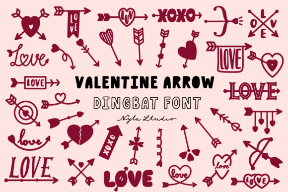 Valentine Arrow Font for Warm, Playful Branding