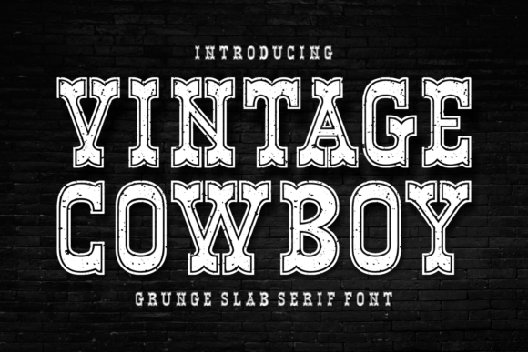 Vintage Cowboy Grunge: A Rustic Slab Serif That Earns Its Place