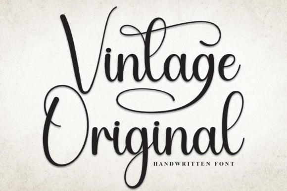 Vintage Original Handwritten Font for Crafters & Sellers