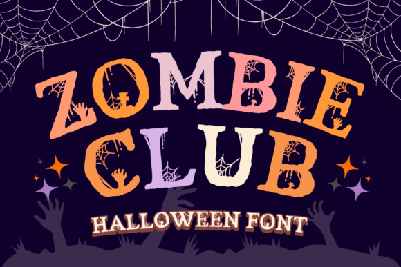 Zombie Club: A Playful Retro Typeface for Editorial Charm